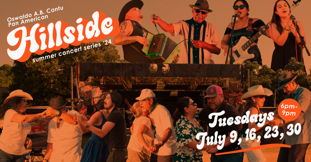 Pan Am Hillside Summer Concert Series '24 Tuesdays July 9, 16, 23, 30 6-9pm