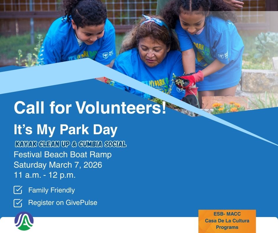 Call For Volunteers: It'sm My Park Day Kayak Clean Up & Cumbia Social