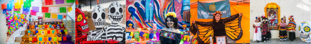 Montage of Day of the Dead images