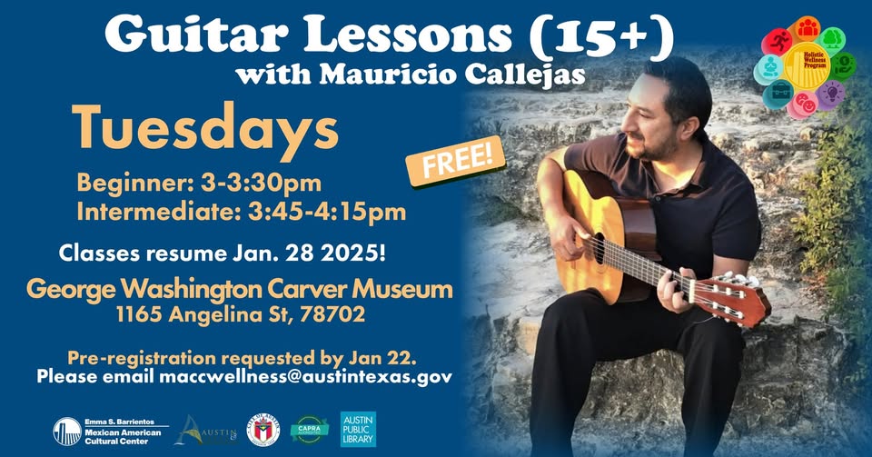 Mauricio Callejas Music Lessons- Mauricio holding a guitar