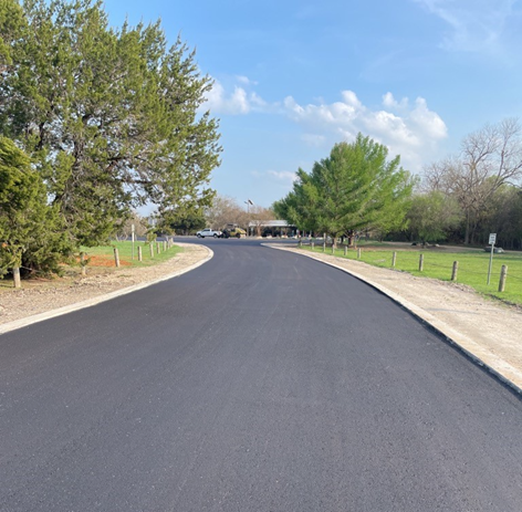 Photo of finished parking lot