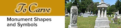 To Carve, Monument Shapes and Symbols, web banner