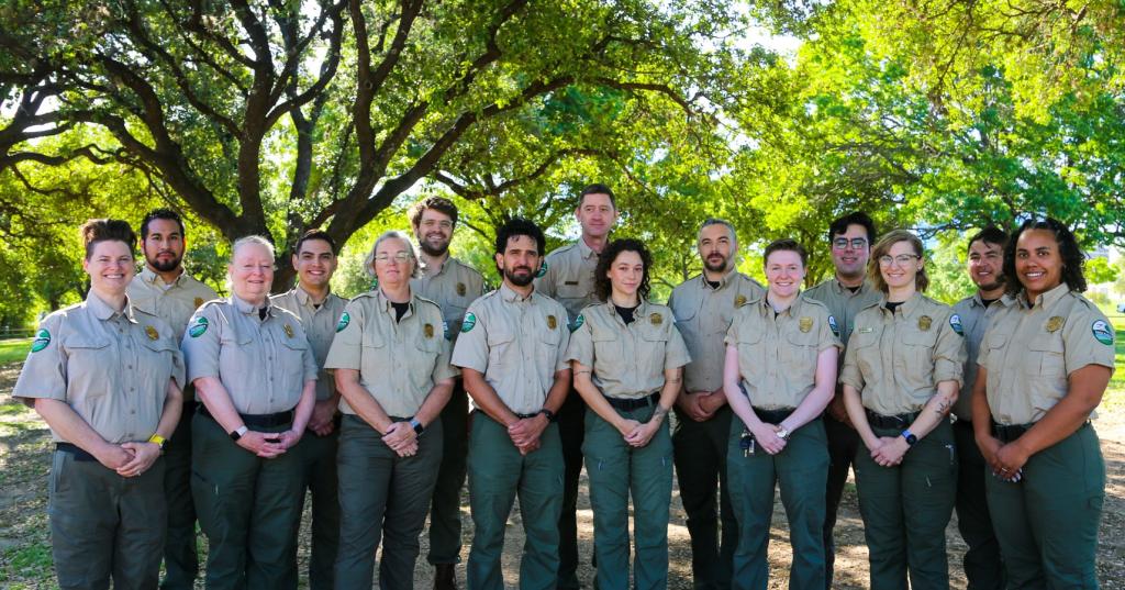 Group Photos Of Rangers Standing Under Trees