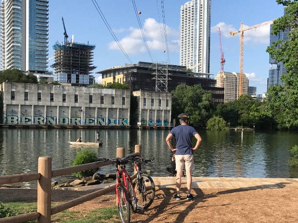 intake facility image from the south shore of Lady Bird Lake prior to phase 1 rennovation