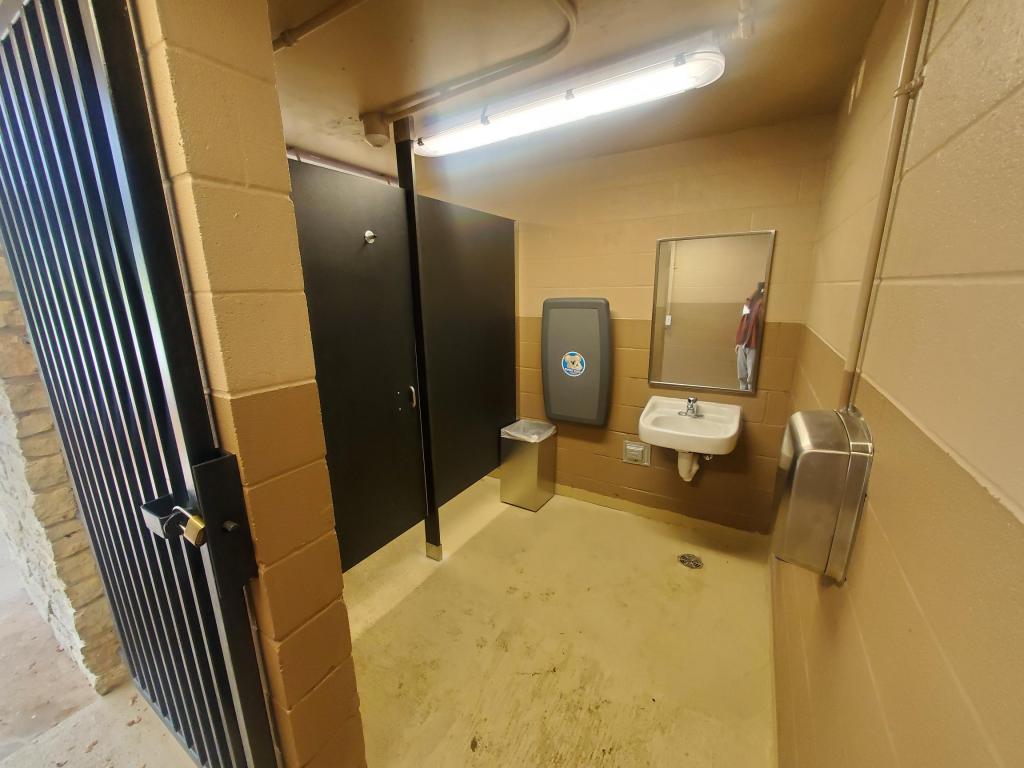 Interior of Walsh Boat Landing Restroom