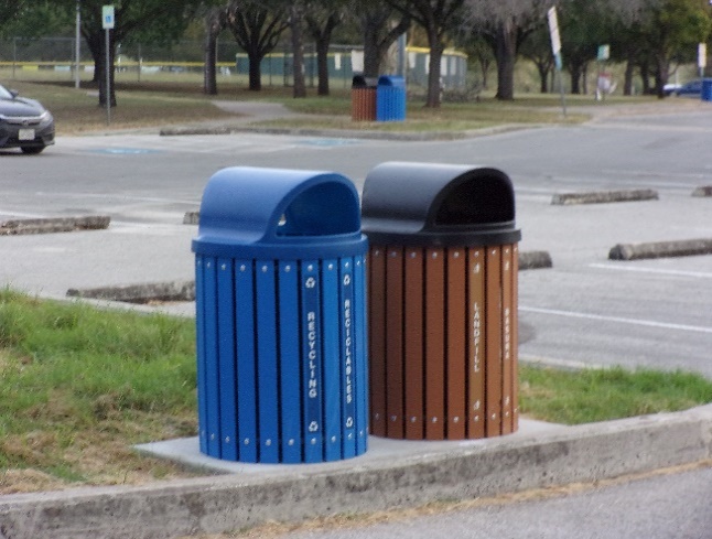 Image of recycling receptacles