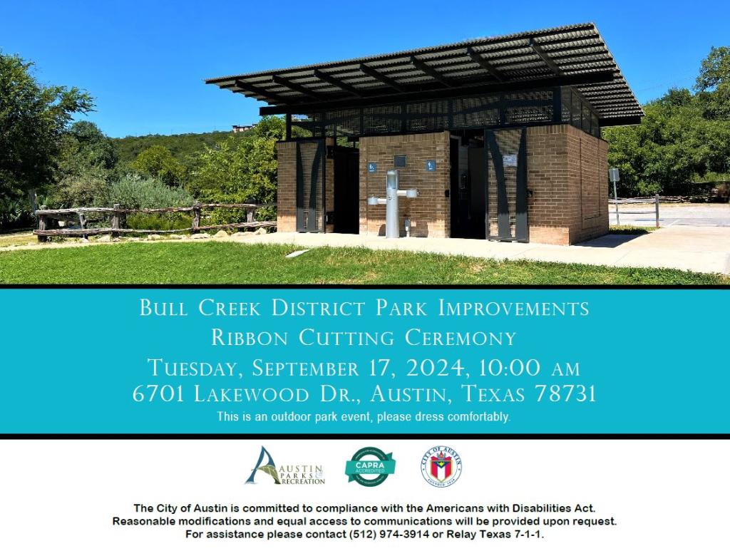 Photo of park and restroom facility