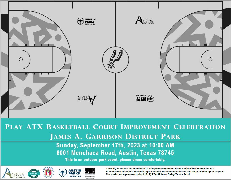 Play ATX Basketball Court Improvements Garrison District Park