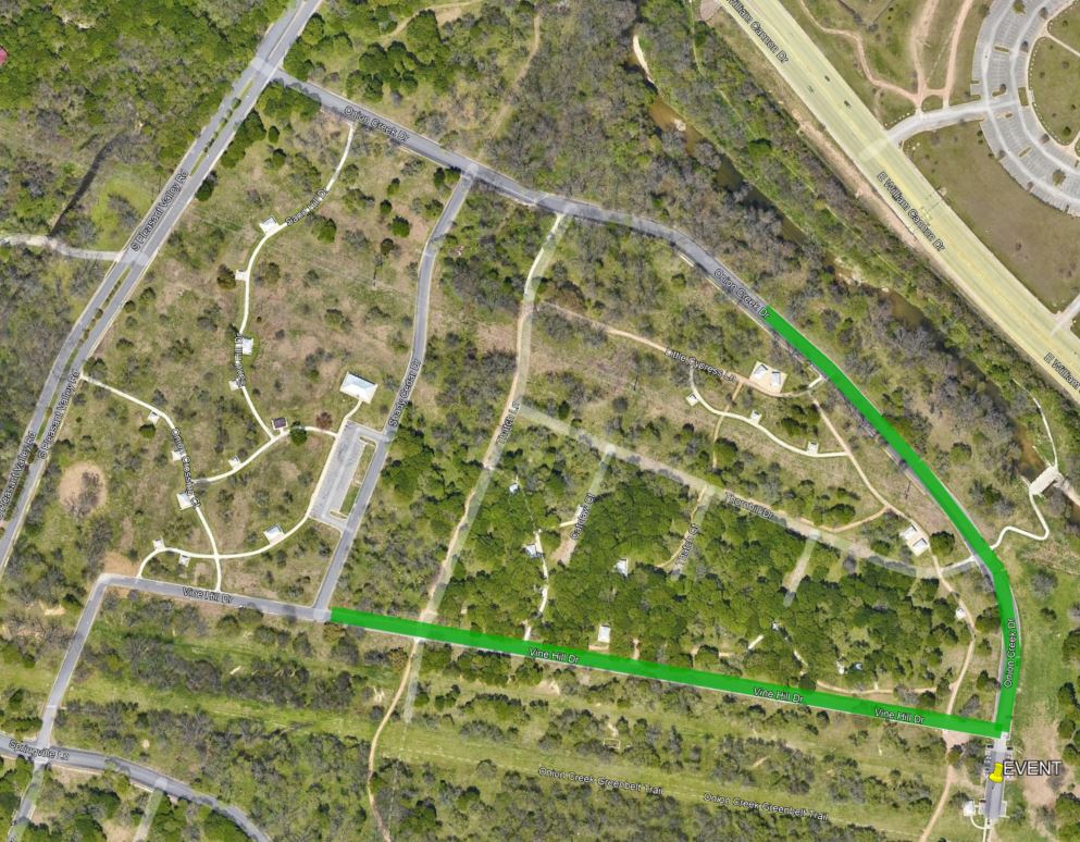 parking and event graphic map