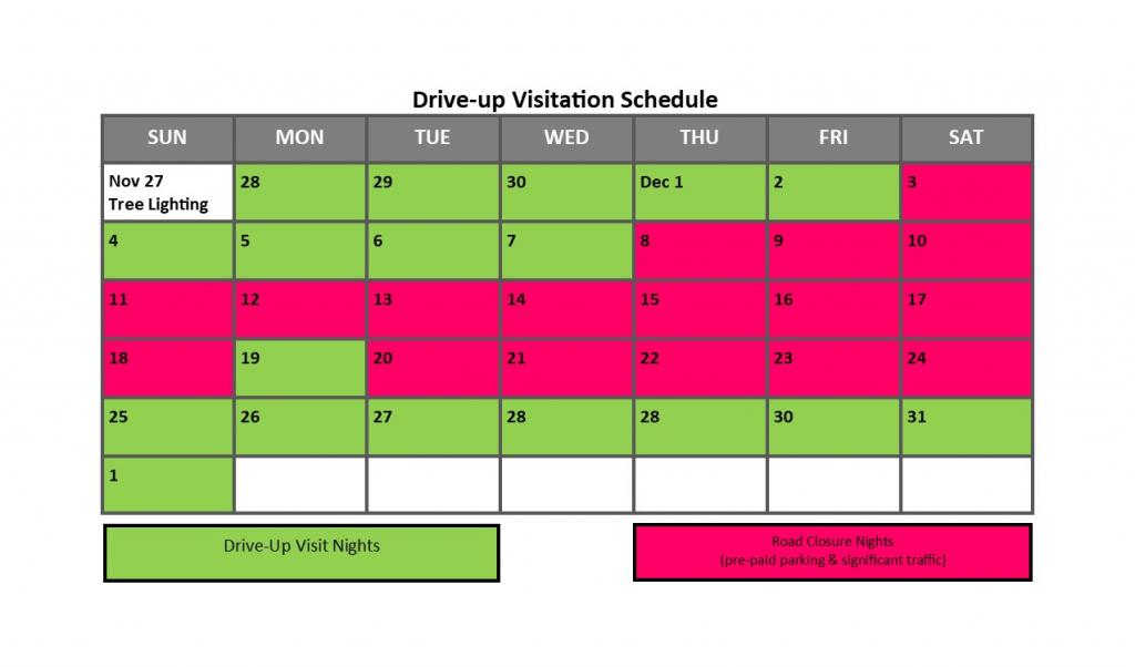 drive up schedule graphic