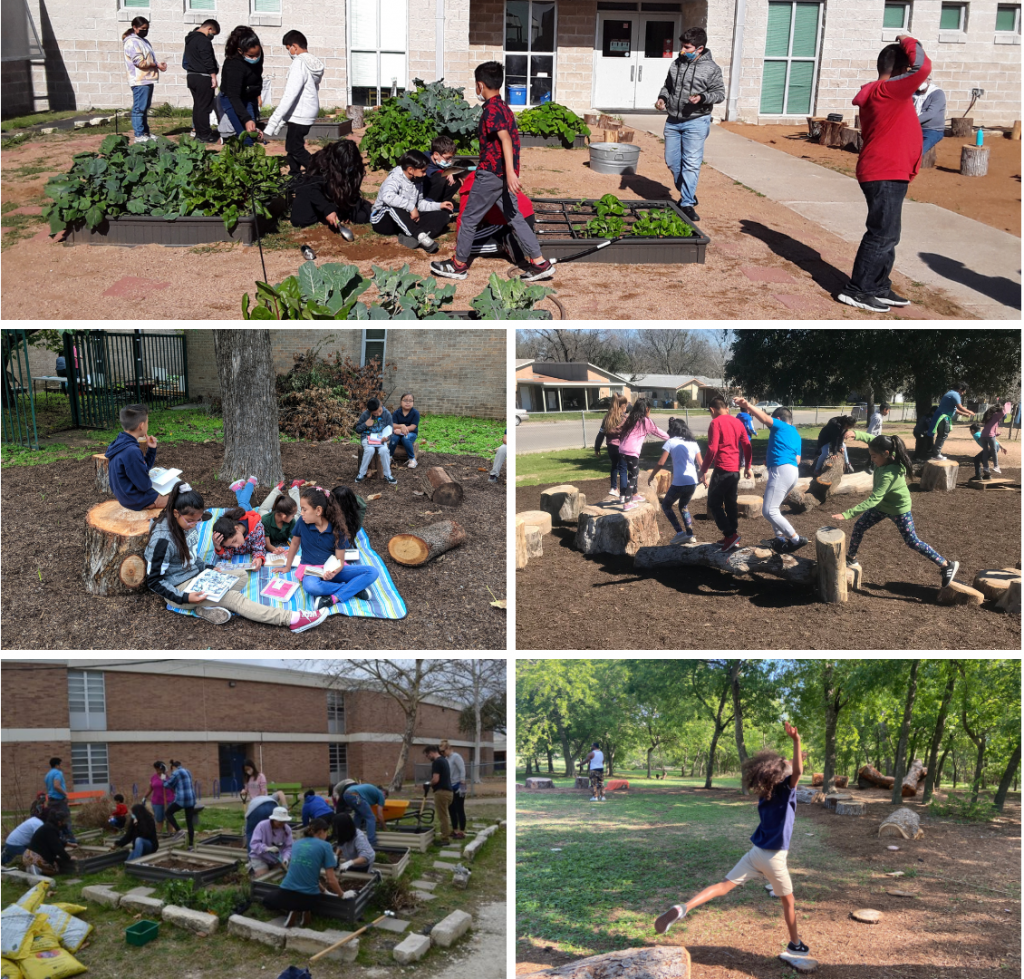 Examples of different ways to utilize a School Park.