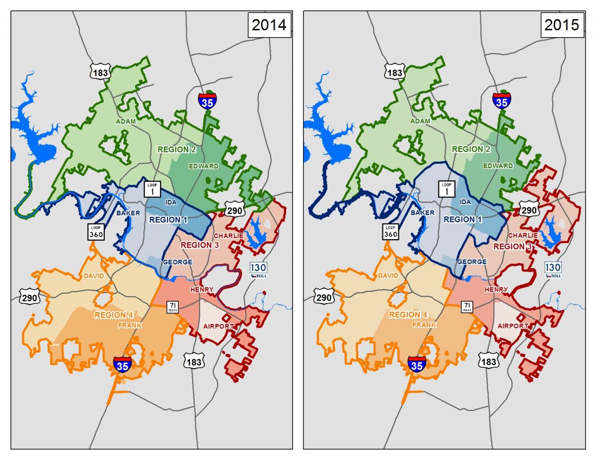 2015 Austin District Traffic Map Map