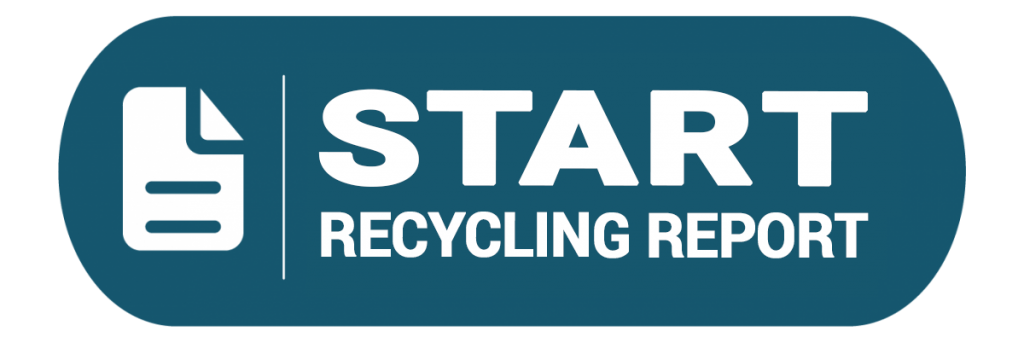 Blue button that says start recycling report