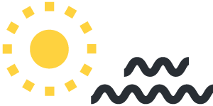 Graphic: Sun and heat waves