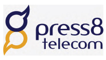 image of the Press8 telecom logo