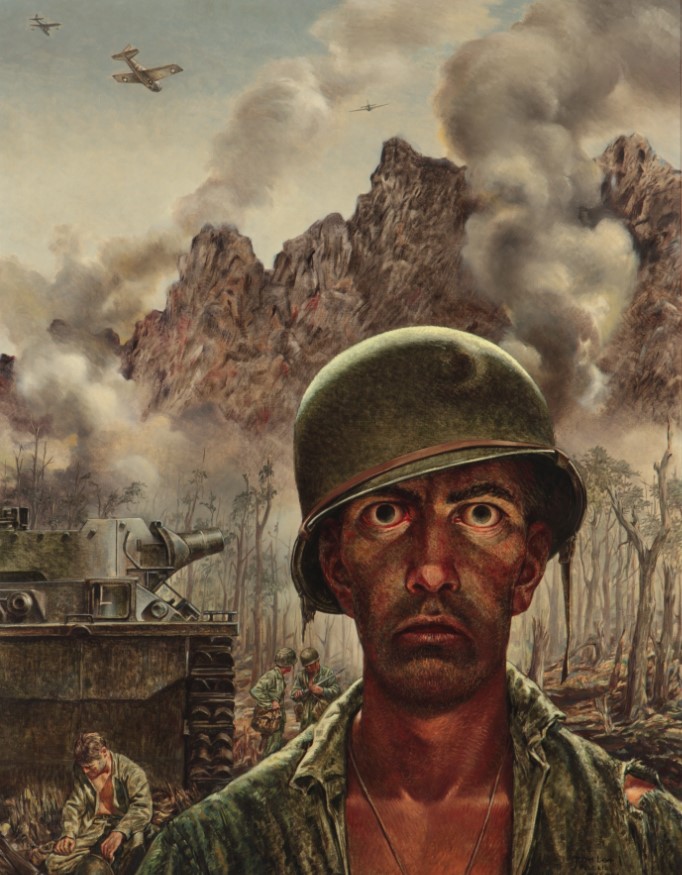 That 2,000 Yard Stare Tom Lea, 1944 - Oil on Canvas