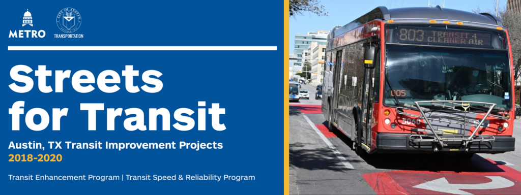 Streets For Transit report cover