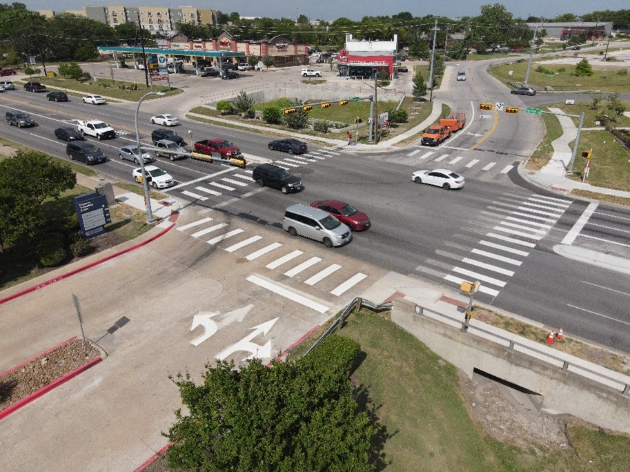 A completed project at Cameron Road and Ferguson Lane