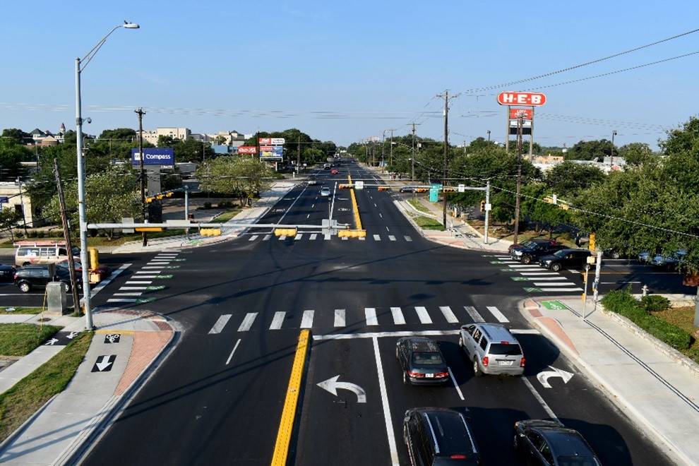 A completed project at Oltorf Street and South Congress Avenue