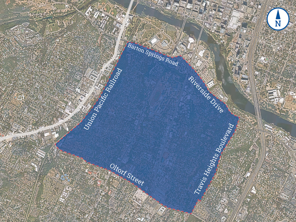 Boundary map of proposed PTMD