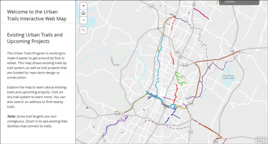 Urban Trails Interactive Web Map