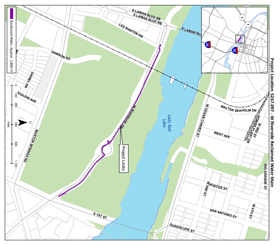 West Riverside Reclaimed Water Main Project Map