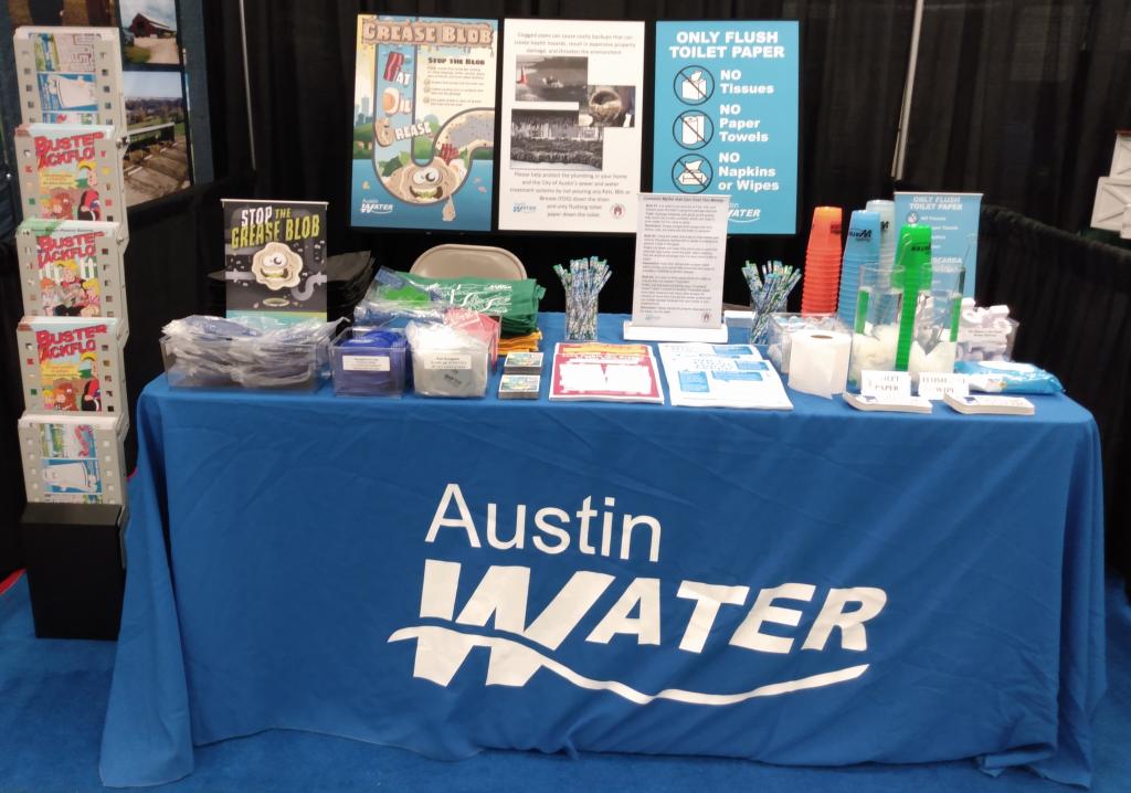 image of an Austin Water outreach booth at an event
