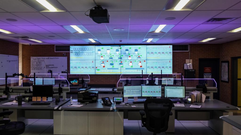 Pictured: Austin Water Treatment Control Room - Continuously Monitored Treatment Performance