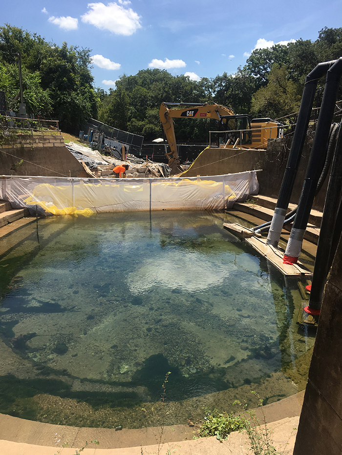 Construction of the restored stream.