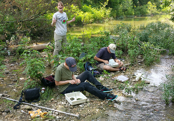 Each summer the team collects biological and physical data