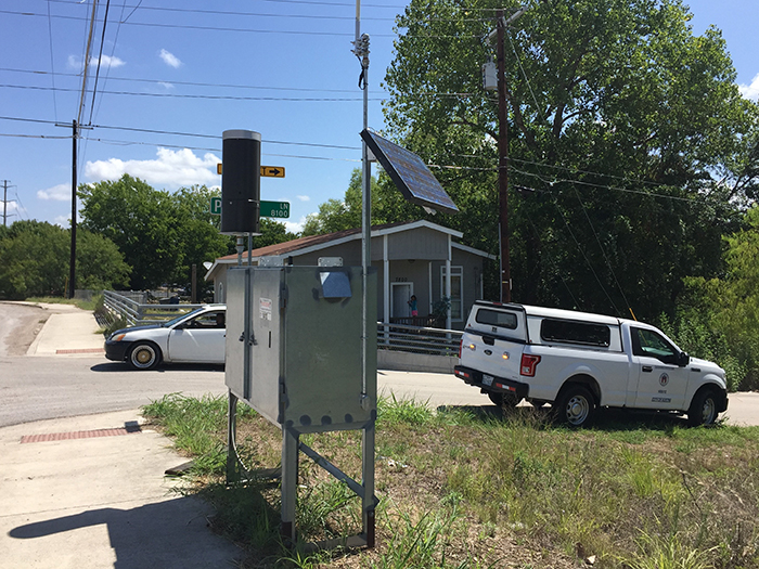 Joint water quality monitoring station and Flood Early Warning System at Carson Creek. 