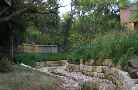 Example of restored streambank