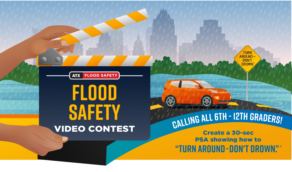 Calling all sixth through twelfth graders! Enter the Flood Safety Video Contest by March thirty-first for a chance to win.  