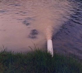 Sediment dischare to Lady Bird Lake.