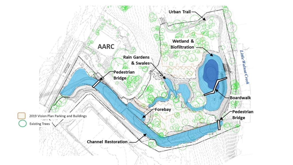 Map showing proposed improvements