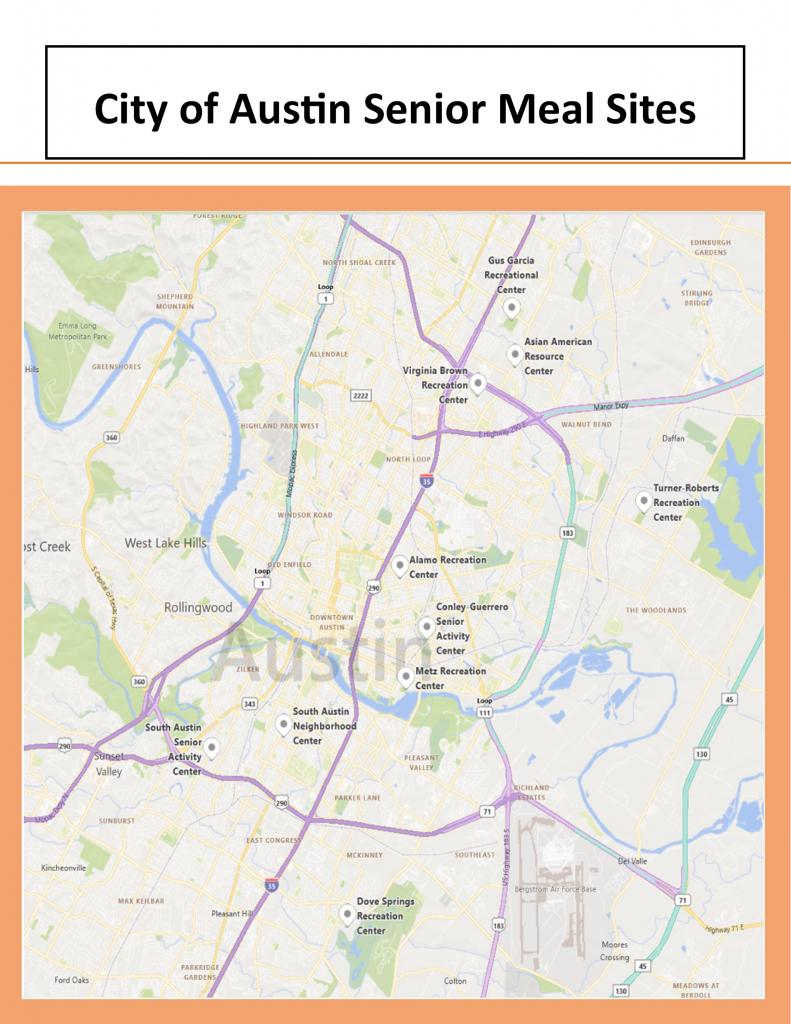 Senior Meal Site map