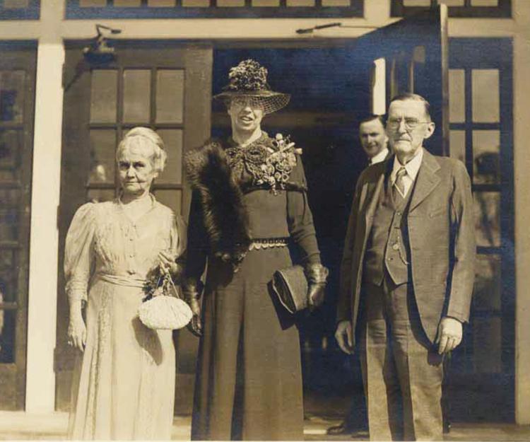 "Photograph of Pennybacker with Eleanor Roosevelt"