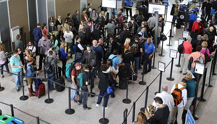 stroller through airport security