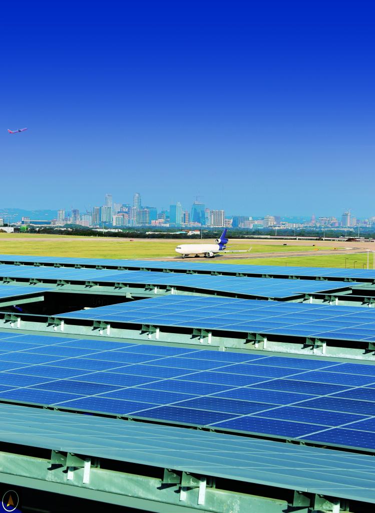 Solar Panels on Blue Garage