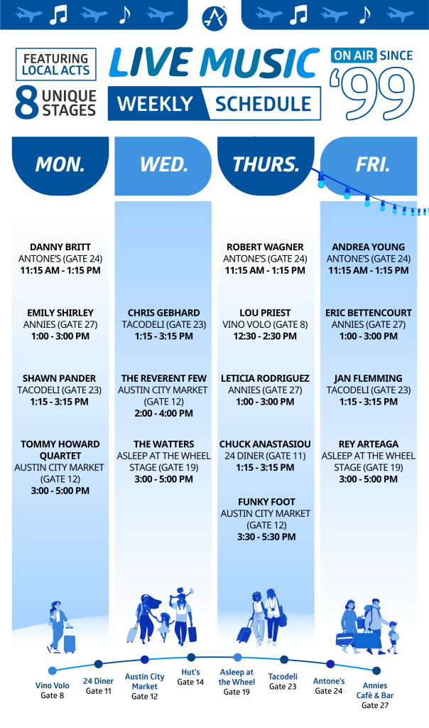 Music schedule June 2 - 6