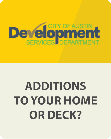 Additions to your home or deck? Contact DSD