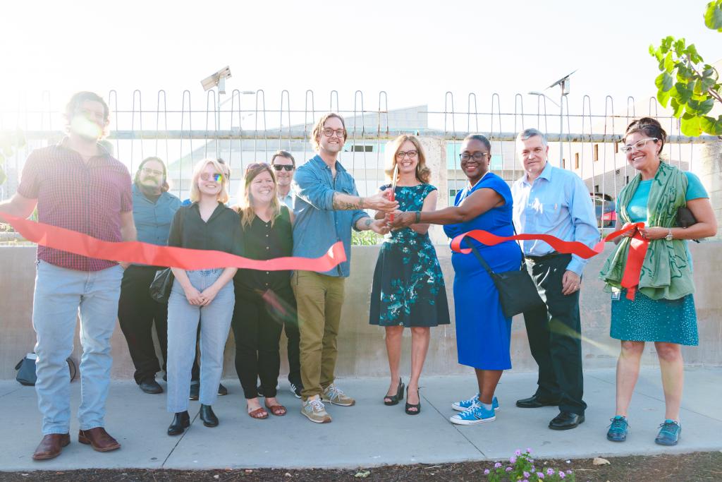 Ribbon cutting with City of Austin and Red River Cultural District leaders
