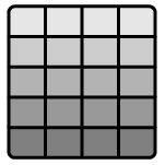 color-blind friendly risk-based guidelines chart icon