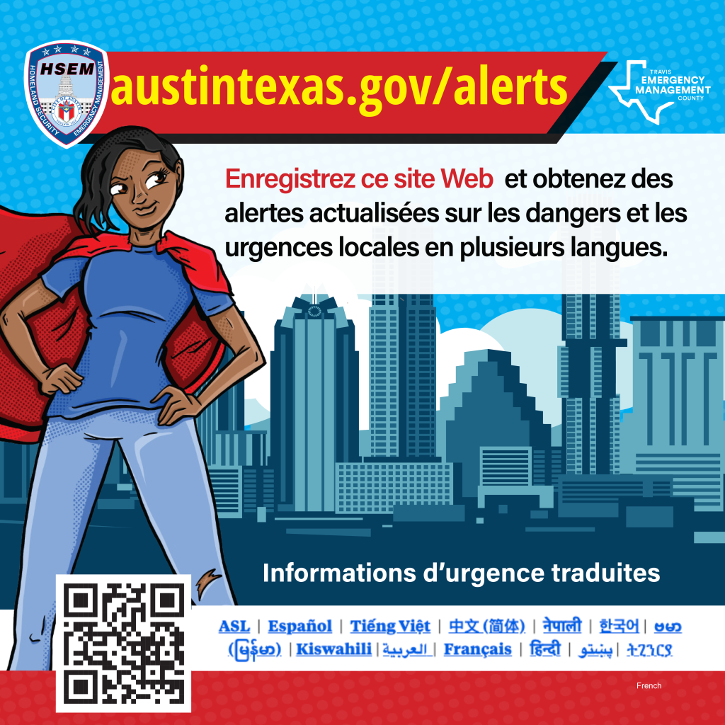 austintexas.gov/alerts page French promotion