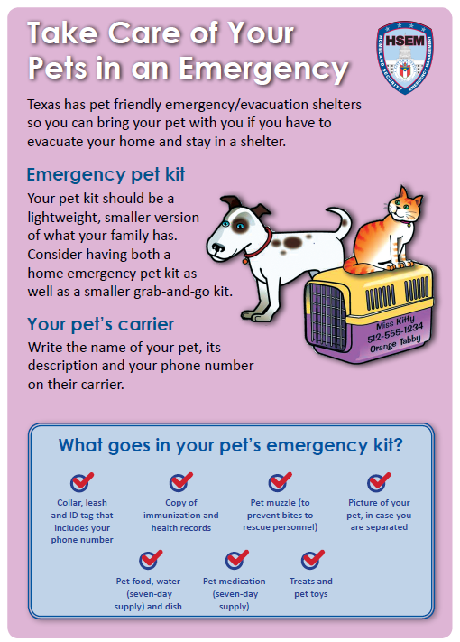 Pet Emergency Checklist