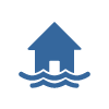 House under water icon