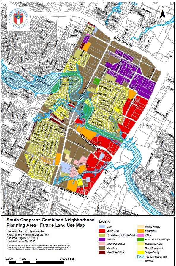 This is a map of the South Congress FLUM