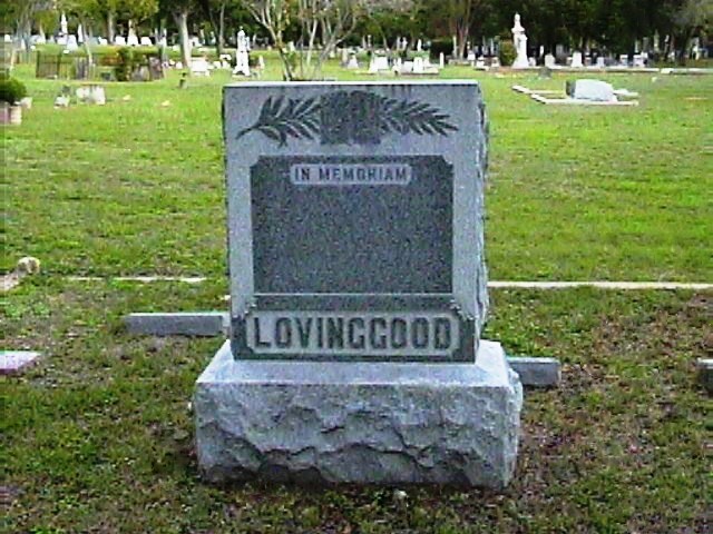 Headstone In Memoriam Lovinggood