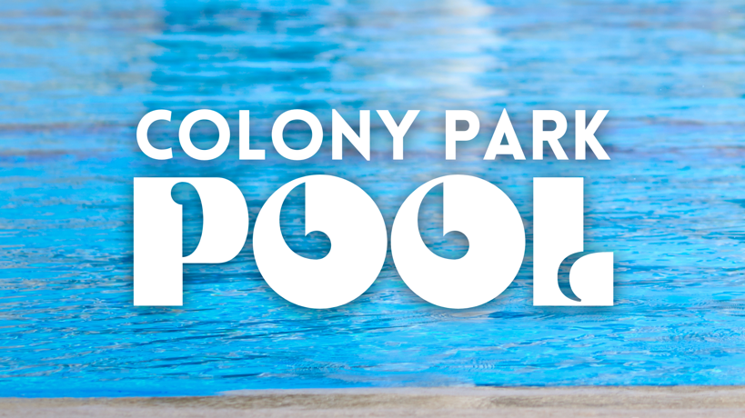 Colony Park Pool with image of pool in background