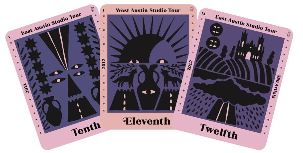 3 tarot cards fanned out 